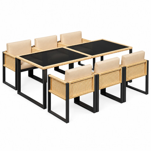 Garten essgruppe sitzer poly - 6-sitzer,