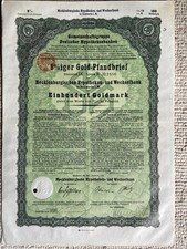Gold-Pfandbrief 1.9.1928 Mecklenburgische Hypotheken- und Wechselbank Schwerin