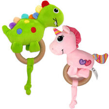 Babyrassel Dino Einhorn Rassel