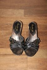 schwarze MUSTANG Leder Clogs Gr 38 Plateau