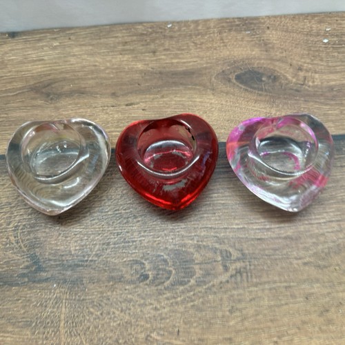 Glas teelichthalter - 3x,
