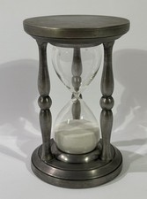 Vintage Sand Uhr Aus Zinn 0,8 Kg 30 Min. Retro Deko Sanduhr Tischdeko Sammeln