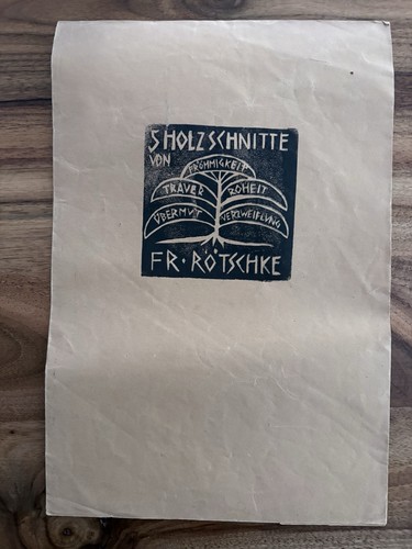 Originale holzschnitt mappe - originale, holzschnitt-mappe