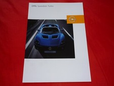 OPEL Speedster Turbo Prospektblatt Brochure Salessheet Depliant Folleto von 2003