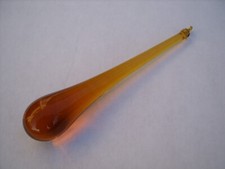 Muranoglas Tropfen 125mm, topaz mit Öse  für Kronleuchter Lüster Chandelier