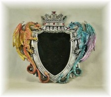 SPIEGEL 2 DRACHEN  Wandspiegel dunkle Legenden Mystik Fantasy Dragonmirror