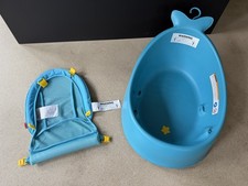 Skip Hop Baby Badewanne Moby Wal blau Delfin Hängematte Waschen Duschen Baden