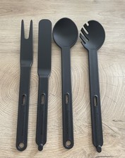 Tupperware Salatbesteck Combinette Grillzange aus Palette und Fleischgabel Rar 