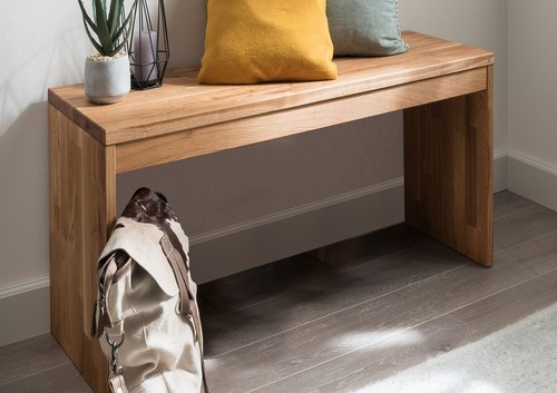 Bank 82cm massivholz - bank, buche