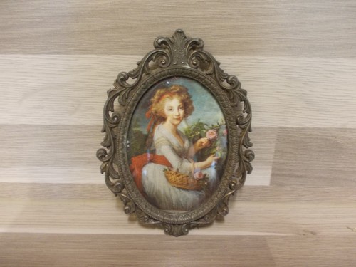 Vintage ovaler bilderrahmen - ovaler,