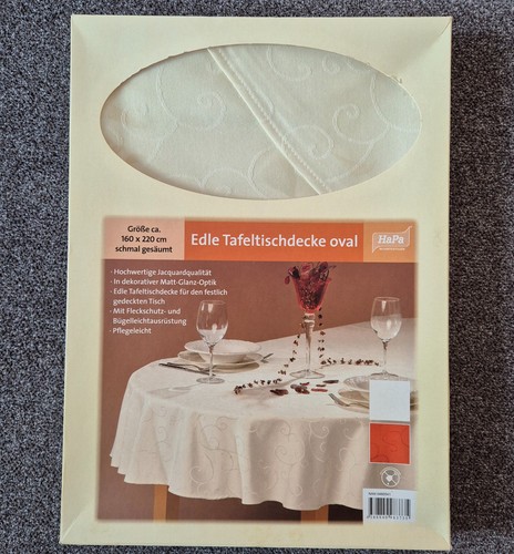 Tischdecke oval 160 - 220, cm