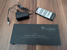 FeinTech VMS04201 HDMI Matrix Switch 4x2 | 4k UHD 60 Hz | mit Audio Extractor