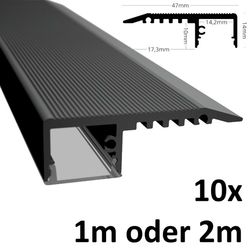 10x led treppenprofil stairs - 10x,