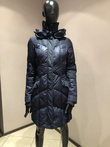 Women spot puffer navy - puffer, /
