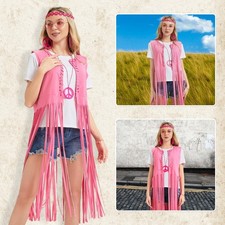 Hippie Damen Weste Kostüm M