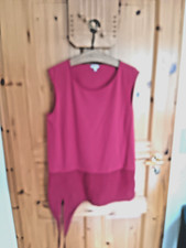 Hübsches Deerberg  Pullunder/ Tunika Gr L Materialmix gedecktes Rot Lagenlook!!