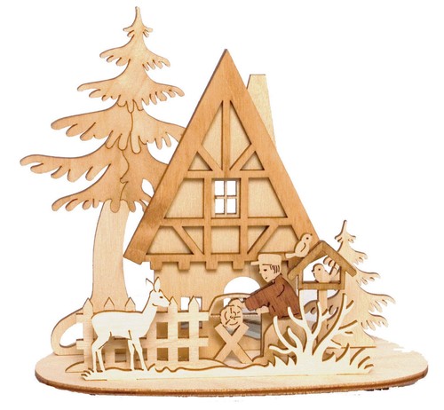 Teelichthalter aus holz - aus,