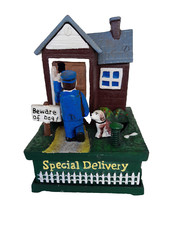 Spardose Spielzeug Spar Bank Gusseisen Haus Hund Geschenk in Vintage Eycatcher