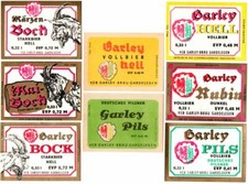 DDR 8 Bieretiketten Garley