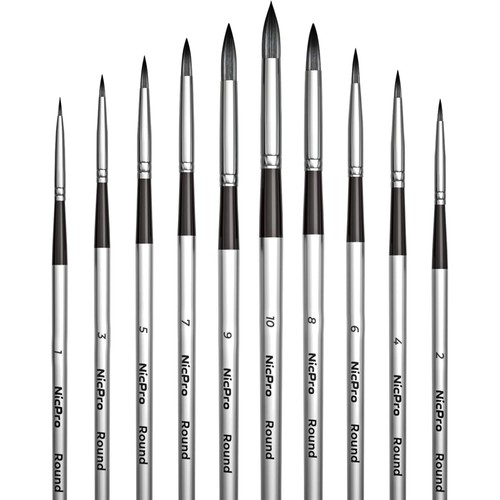 Aquarellpinsel set nylon - aquarellpinsel,
