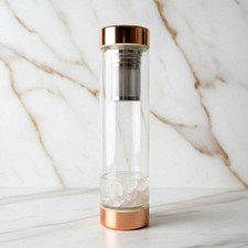 Bergkristall Glasflasche -