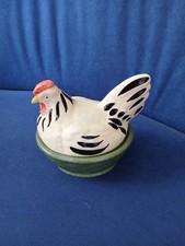 hahn und Henne Zeller Keramik.     Huhn Höhe und Länge ca. 18 cm