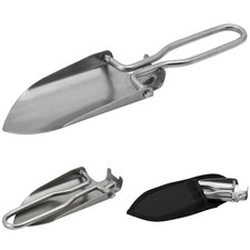Mini Schaufel klappbar Edelstahl Tasche Grabpflege Outdoor Camping klein Spaten