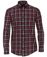 Langarmhemd TWILL rot blau