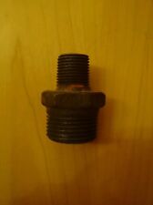 Fitting schwarz Temperguss Reduzierung 1 Zoll auf 1/2 Zoll Doppelnippel 