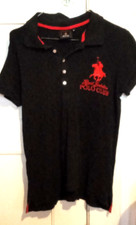 ROYAL BERKSHIRE POLO CLUB Polo-Shirt Damen M schwarz Casual-Look