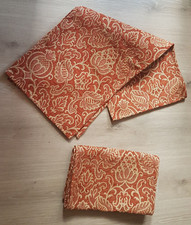  Sofaläufer Sesselüberwurf Couchschoner 2 Stück rost bronze Barock Ornament NEU!