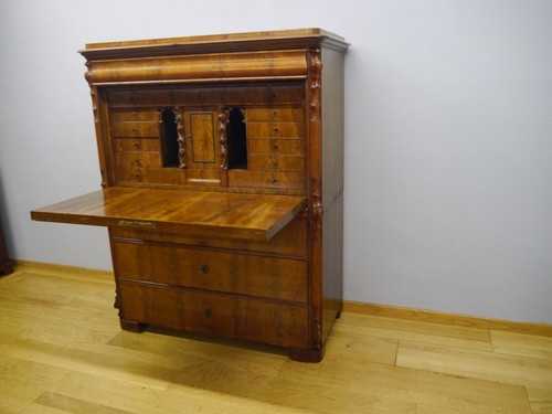 Biedermeier sekretär - biedermeier,