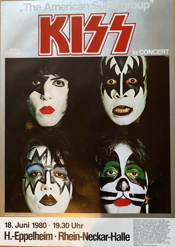 Kiss konzertposter - kiss,