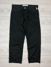 Versace Jeans Couture Vintage 90s Black Wide Leg Trousers Hose Herren 32 Gr.