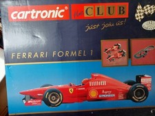 Autorennbahn Cartronic "The Club" Ferrari Formel 1 ,4 Fahrzeuge,komplett s.Fotos