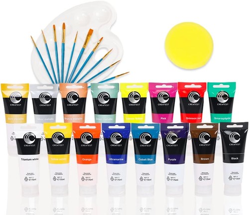 Acrylfarben set 75ml mit - acrylfarben,