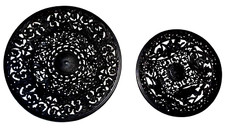 Vintage 2 Wandteller Metall