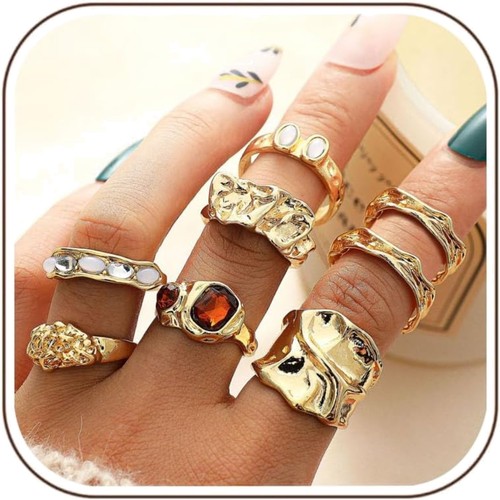 Gold silber chunky ringe - ringe, damen