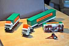 Wiking 1:87: 2 x MAN + Lkw Teile bemalt, beschädigt, "Kanngiesser" Bastelware