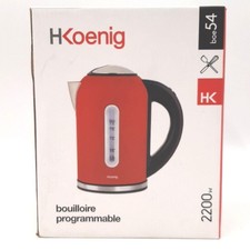 H Koenig Wasserkocher Haushaltsgeräte BOE54 rot schnelle Erwärmung großer Inhalt