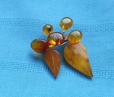 Antike Brosche Bernstein