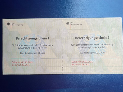 Berechtigungsschein für - , 6