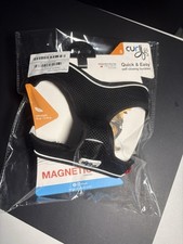 Curli Vest Geschirr MagneticV2 Schwarz Hundegeschirr mit Kühlung&Sicherheit Gr.S