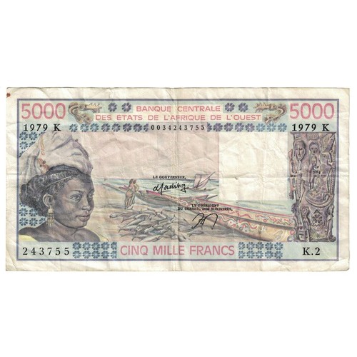 Geldschein west african - west,