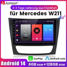 CarPlay 6+128G Android 14 Autoradio GPS Für Mercedes BENZ CLS/E-Klasse W211 W219