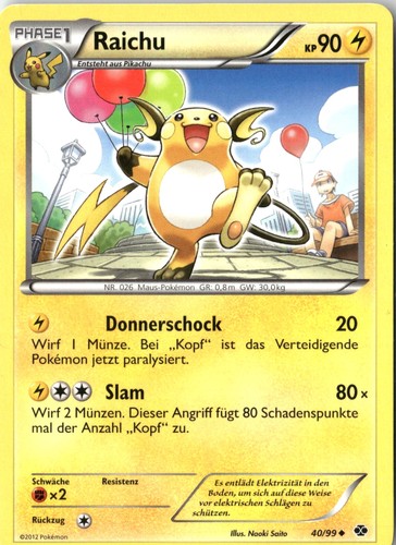Pokémon tcg raichu kommende - pokémon,