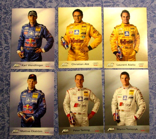 Autogrammkarten audi abt team - autogrammkarten,