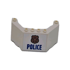 LEGO®Windschutzscheibe 5x8x2 weiß Fenster Boot Front Police 60129 62576pb04