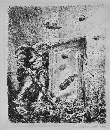 Paul weber lithographie - weber,,