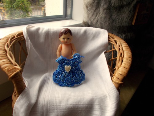 Puppenstube kleid puppe 7cm - kleid,